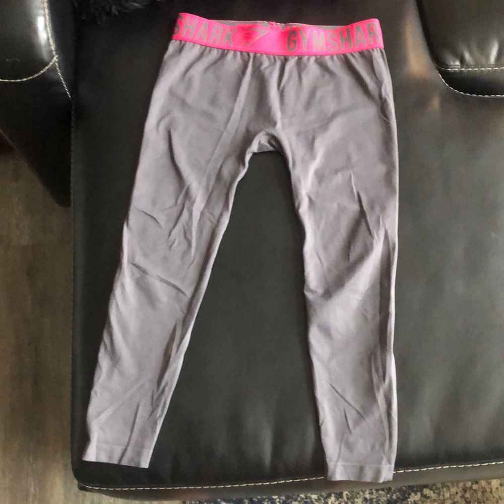 charcoal grey women’s gymshark leggings size S